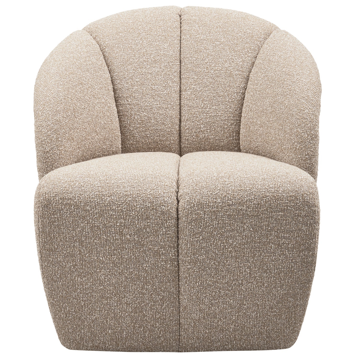 MOJO swivel armchair beige mélange bouclé
