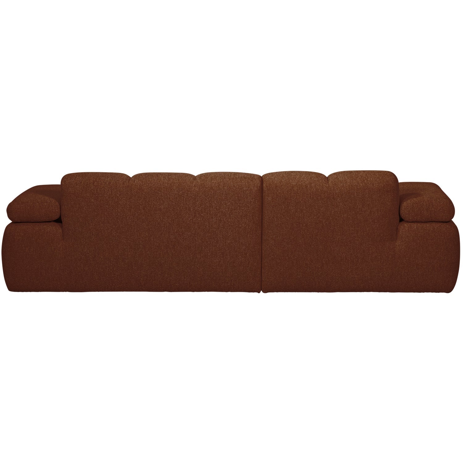 Left-facing modular corner sofa MOJO in brown bouclé