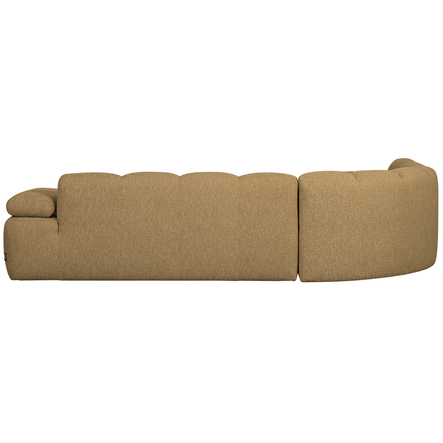 Modularer Ecksofa linksseitig für 6 Personen MOJO honigfarbener Melange Boucle