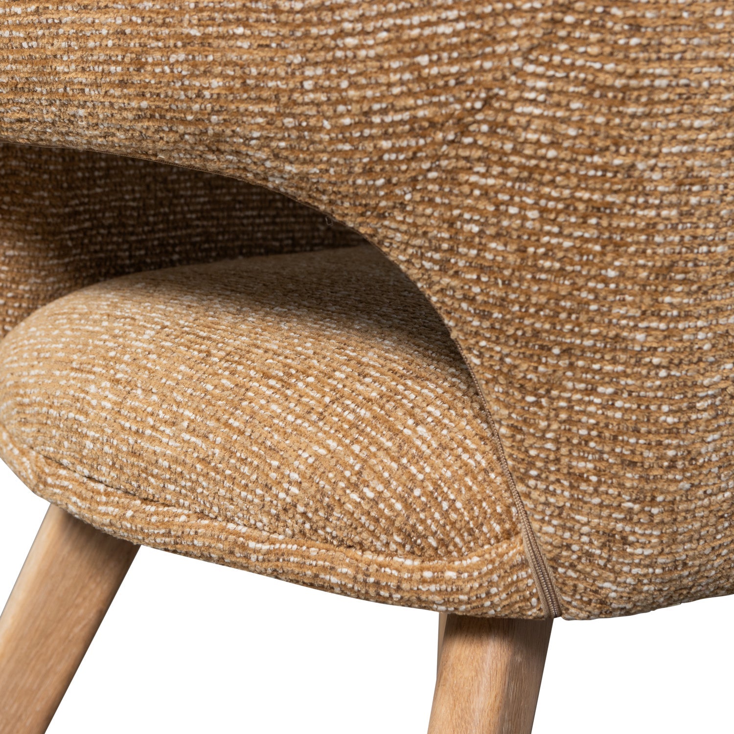 Stuhl MURAT braun mit Eichenbasis