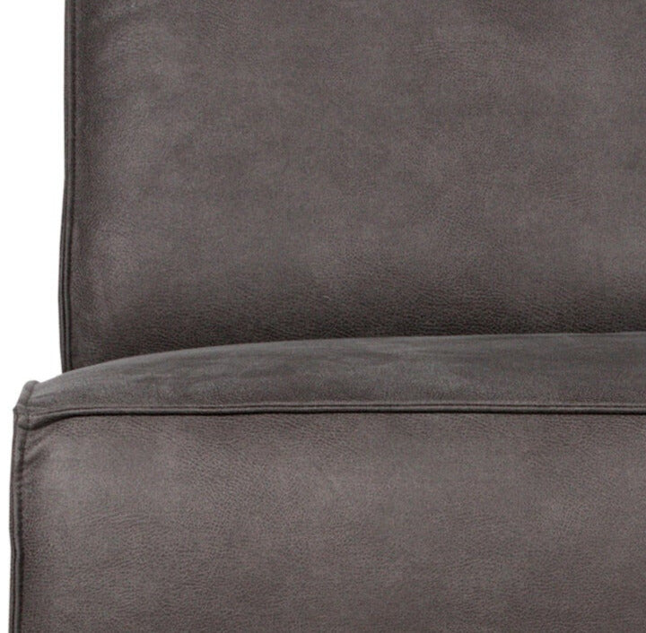 STATEMENT armchair dark gray leather
