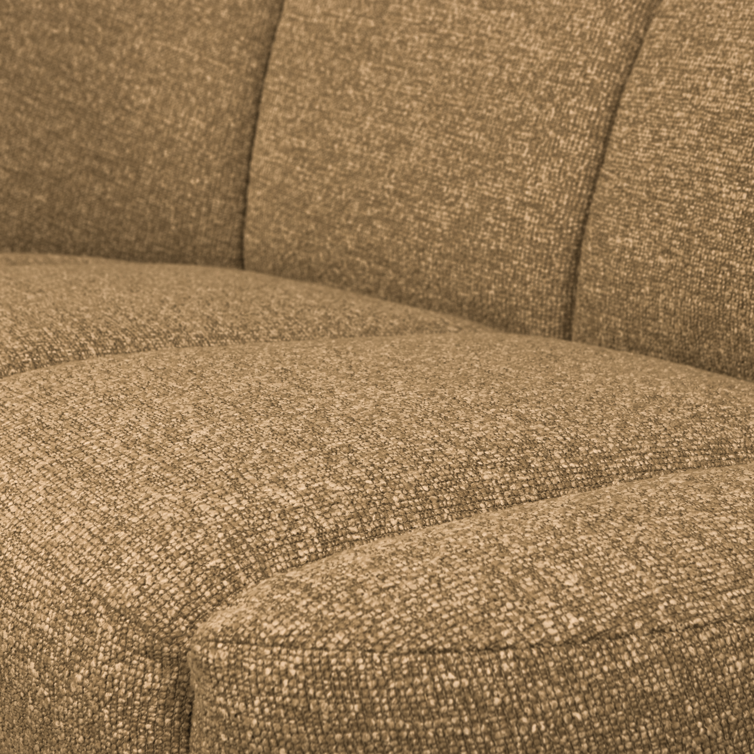 Sofa linksseitig 2-sitzig MOJO honigmelange Boucle