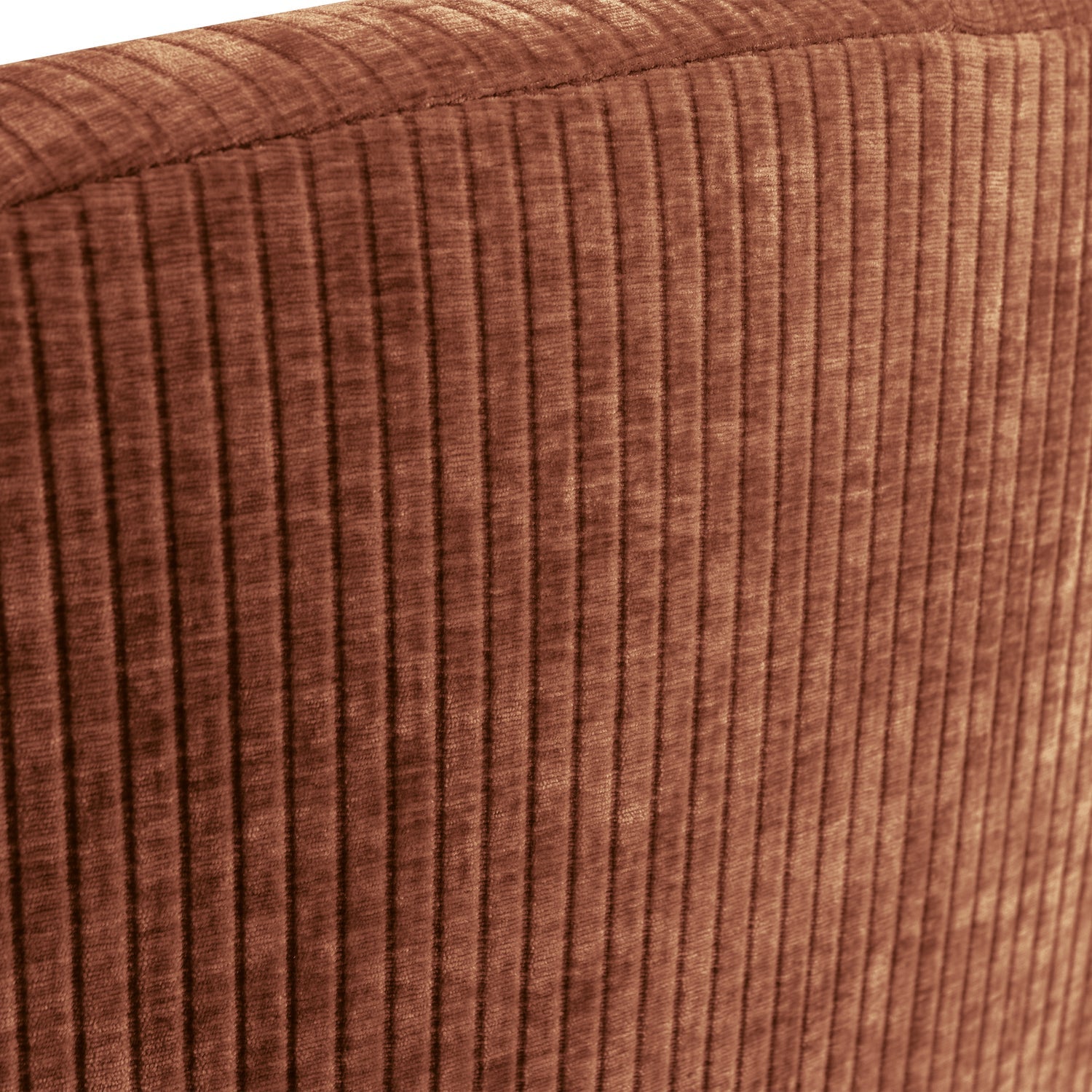 Left-facing 2-seater Sofa MOJO rust brown corduroy