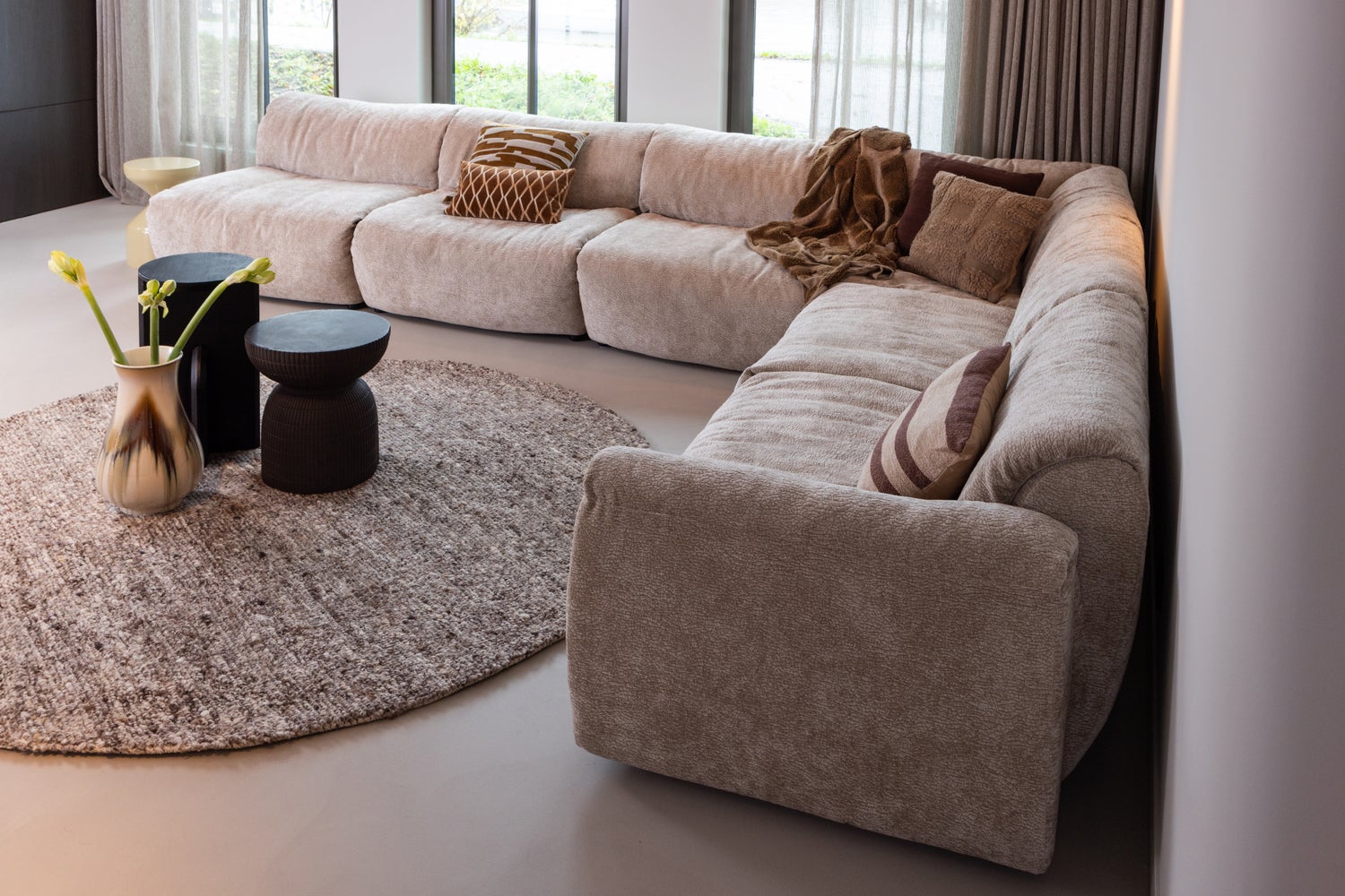 BAGGY 3D Modular Sofa - Right-Side Element Sand