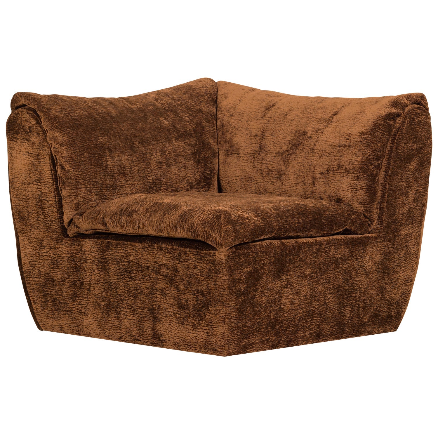 BAGGY 3D Modular Sofa - Brown Corner Element