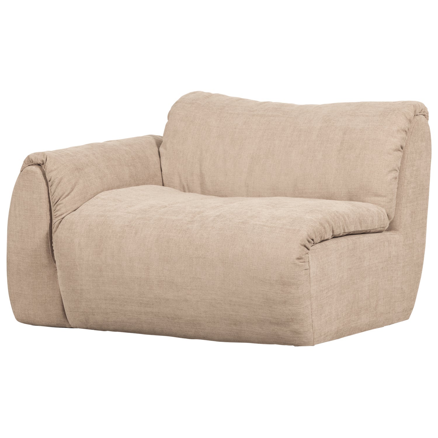 BAGGY modular sofa - left element in sand color