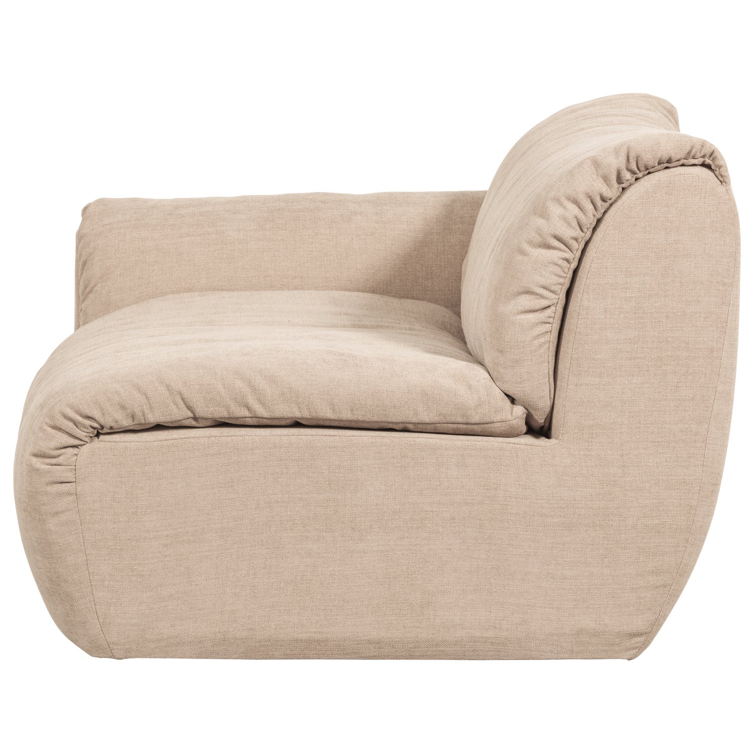 BAGGY modular sofa - left element in sand color