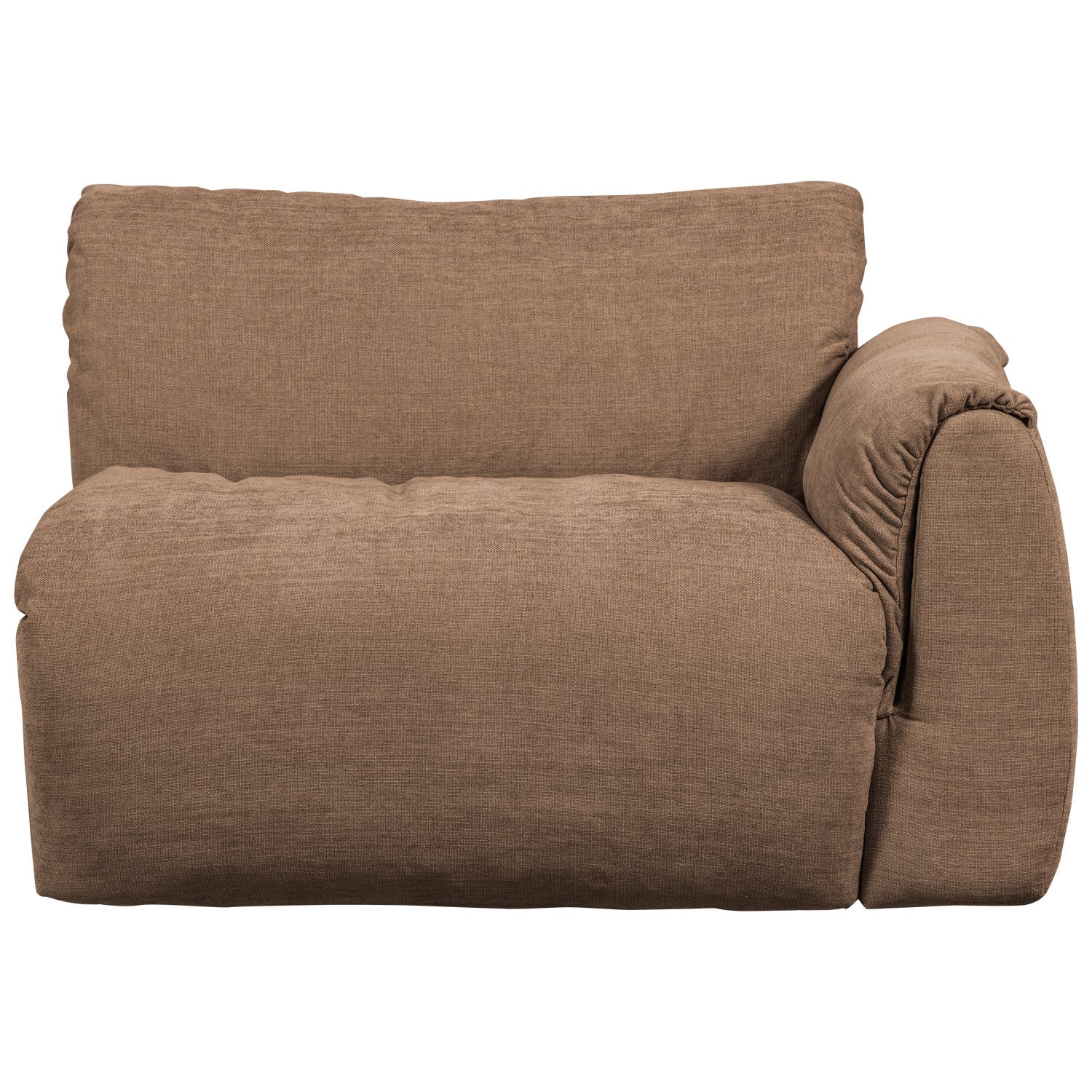 BAGGY modular sofa - right-side element brown