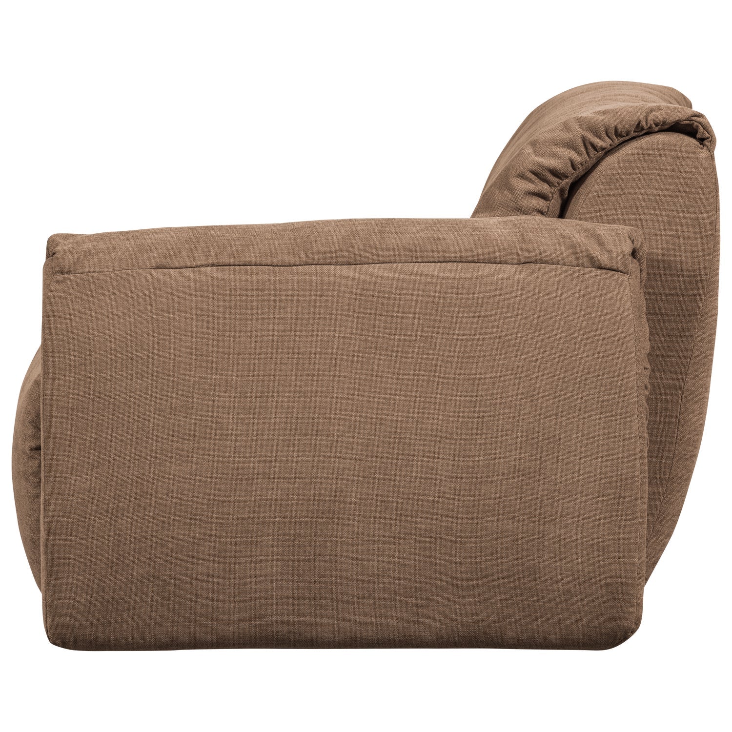 BAGGY modular sofa - right-side element brown