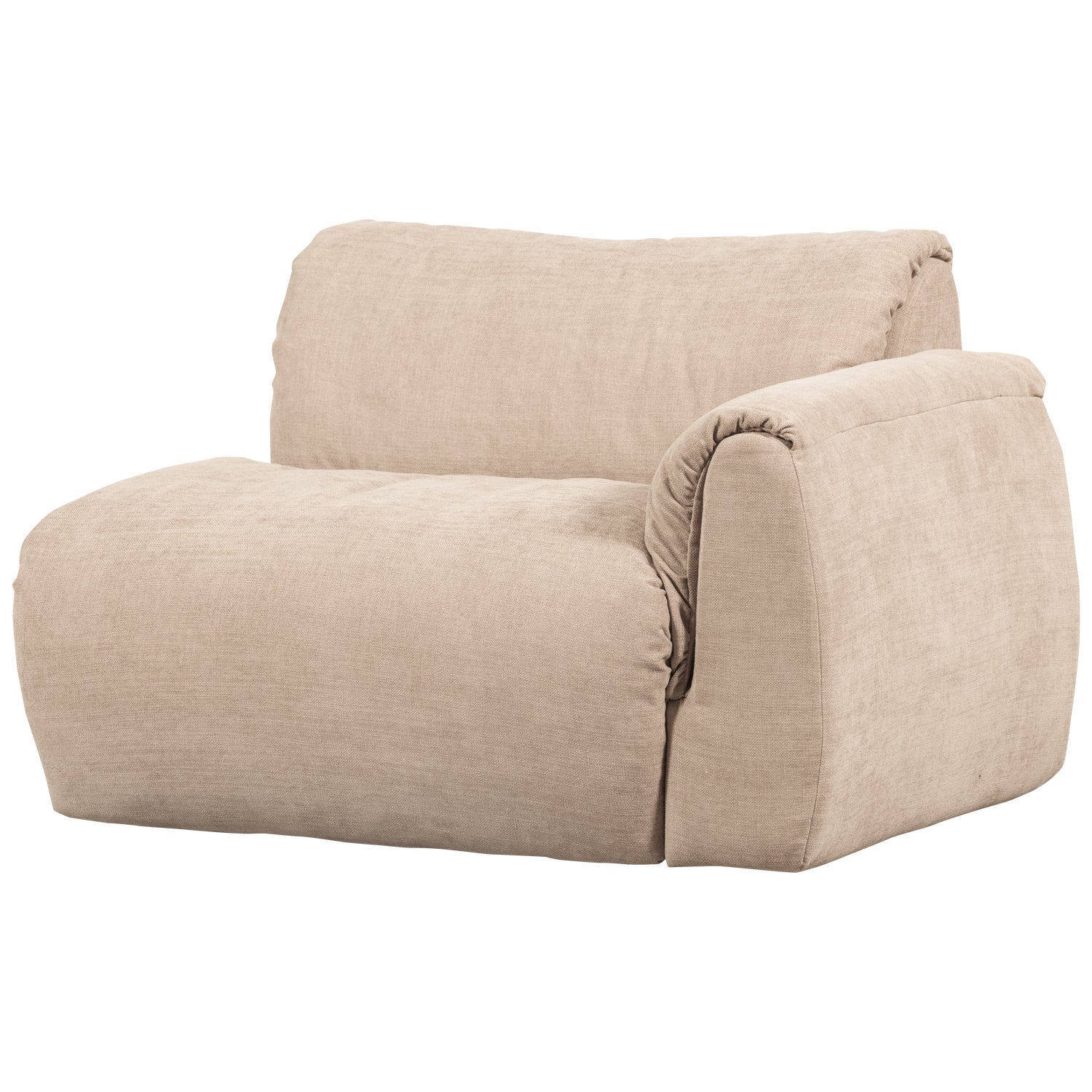 BAGGY modular sofa - right-side element in sand color