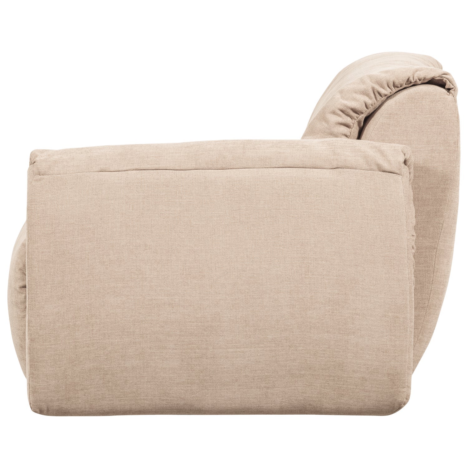 BAGGY modular sofa - right-side element in sand color