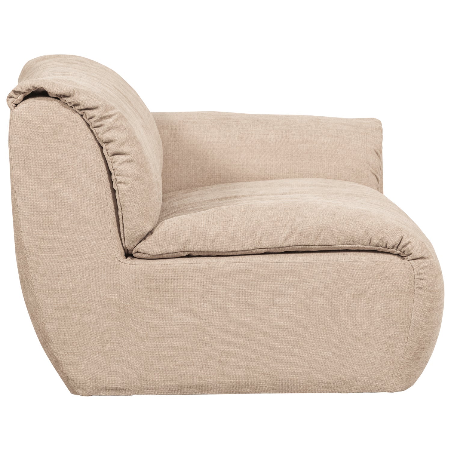 BAGGY modular sofa - right-side element in sand color