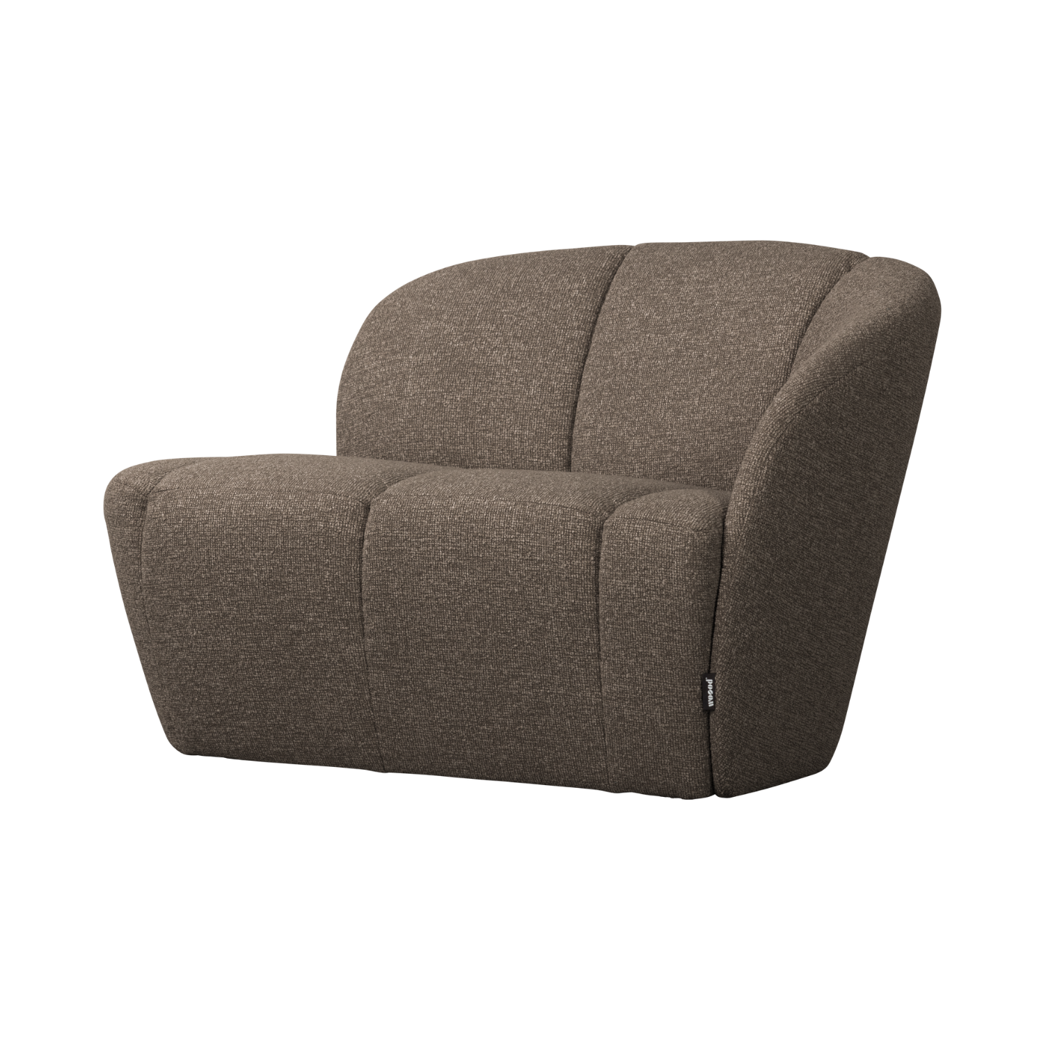 Sofa 2-sitzig MOJO braun meliert Boucle