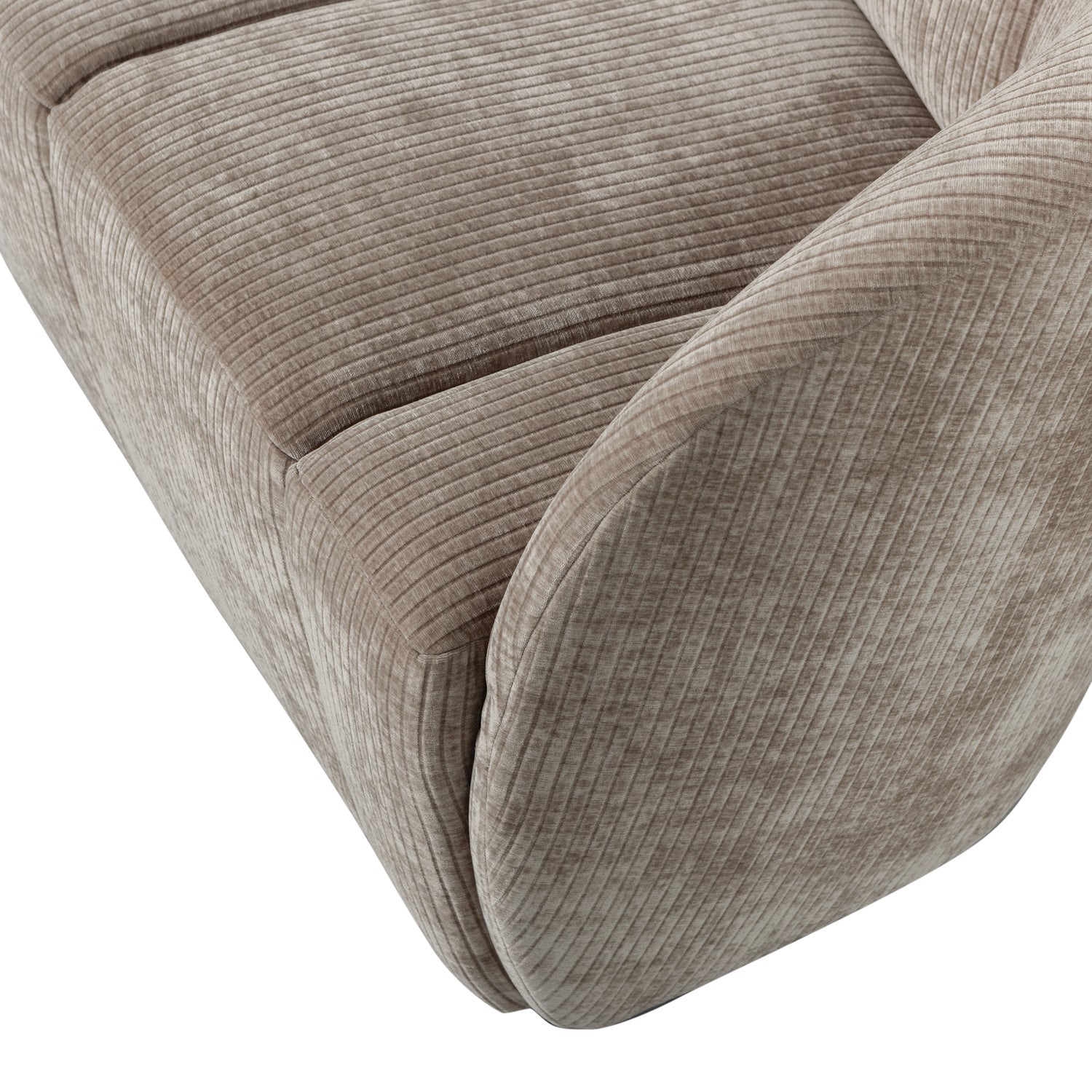 Right-facing 2-seater sofa MOJO dark sandy corduroy
