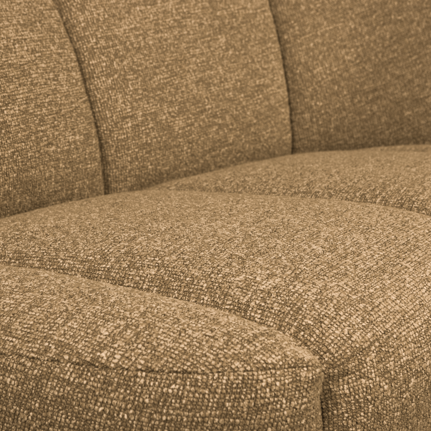 Sofa prawostronna 2-osobowa MOJO miodowy melanż boucle – Woood