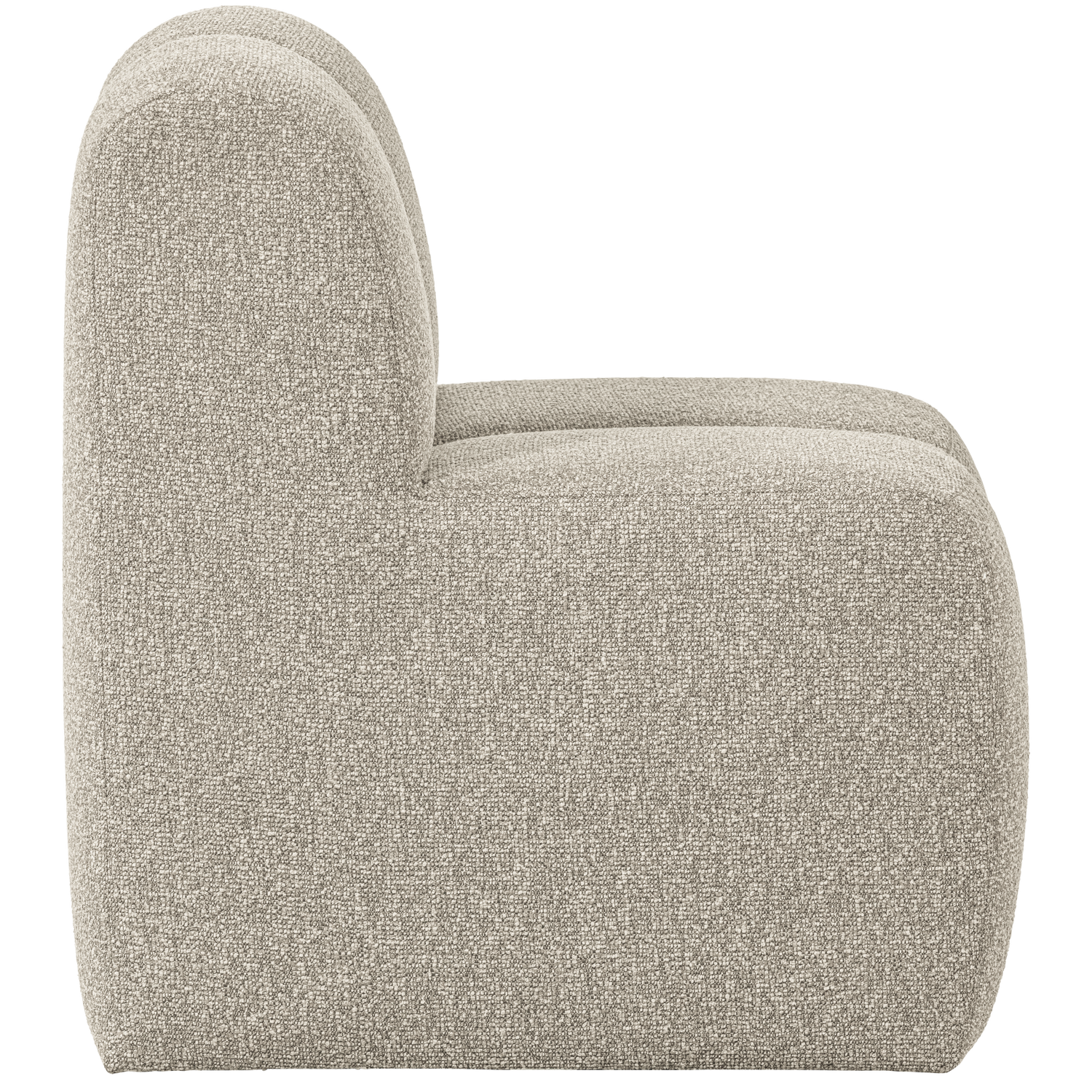Fotel / moduł MOJO BENCH beżowy melanż boucle – Woood