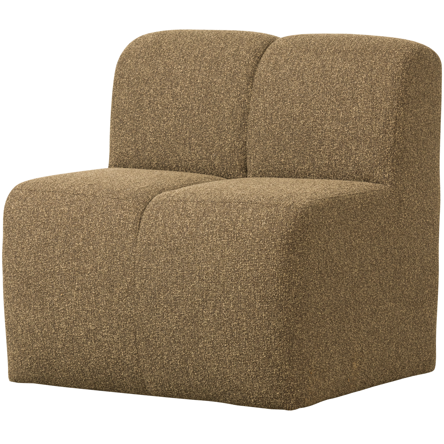 Fotel / moduł MOJO BENCH miodowy melanż boucle – Woood