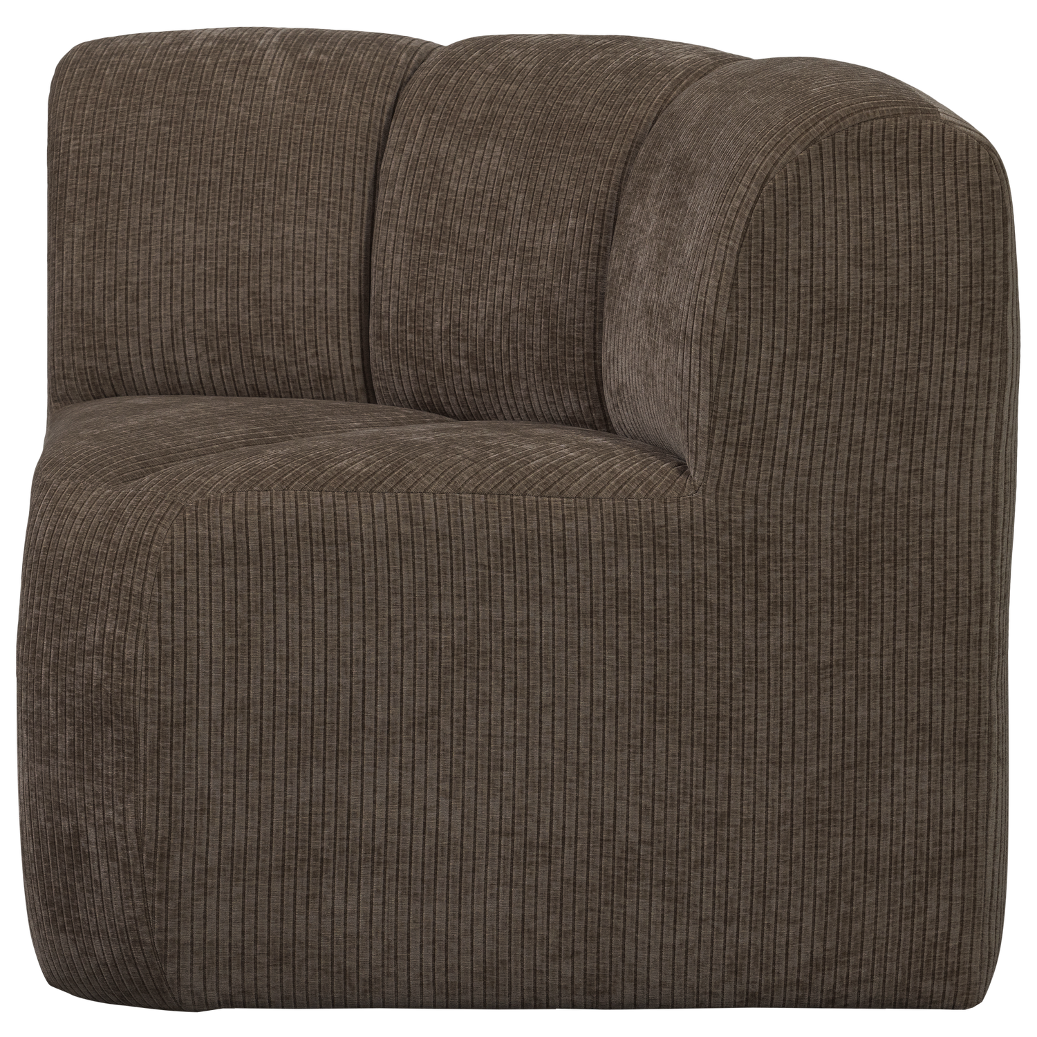 Sofa modułowa MOJO BENCH - element narożny brązowy sztruks – Woood