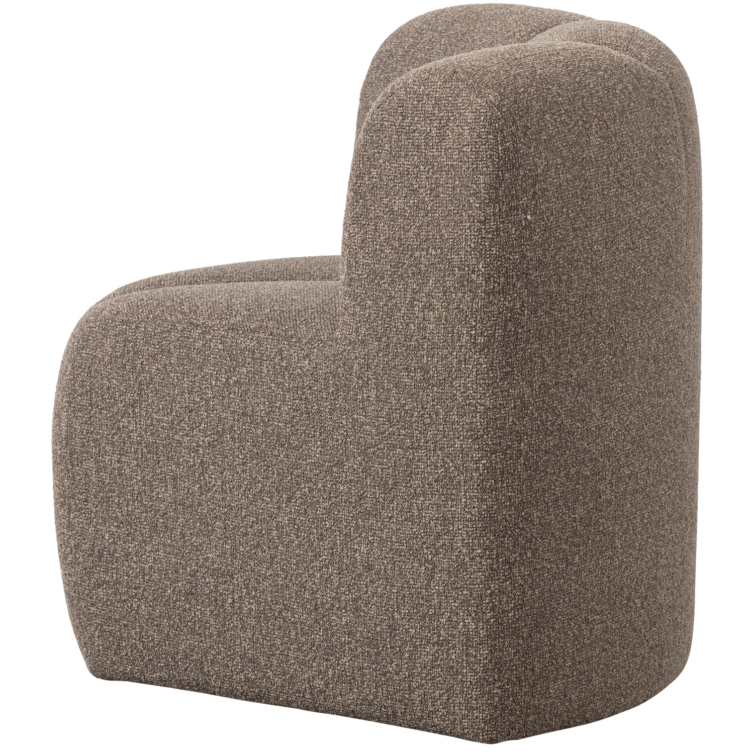 Sofa modułowa MOJO BENCH - element narożny brązowy melanż boucle – Woood