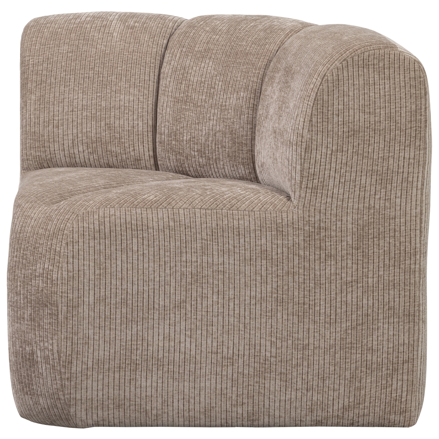 Sofa modułowa MOJO BENCH - element narożny piaskowy sztruks – Woood