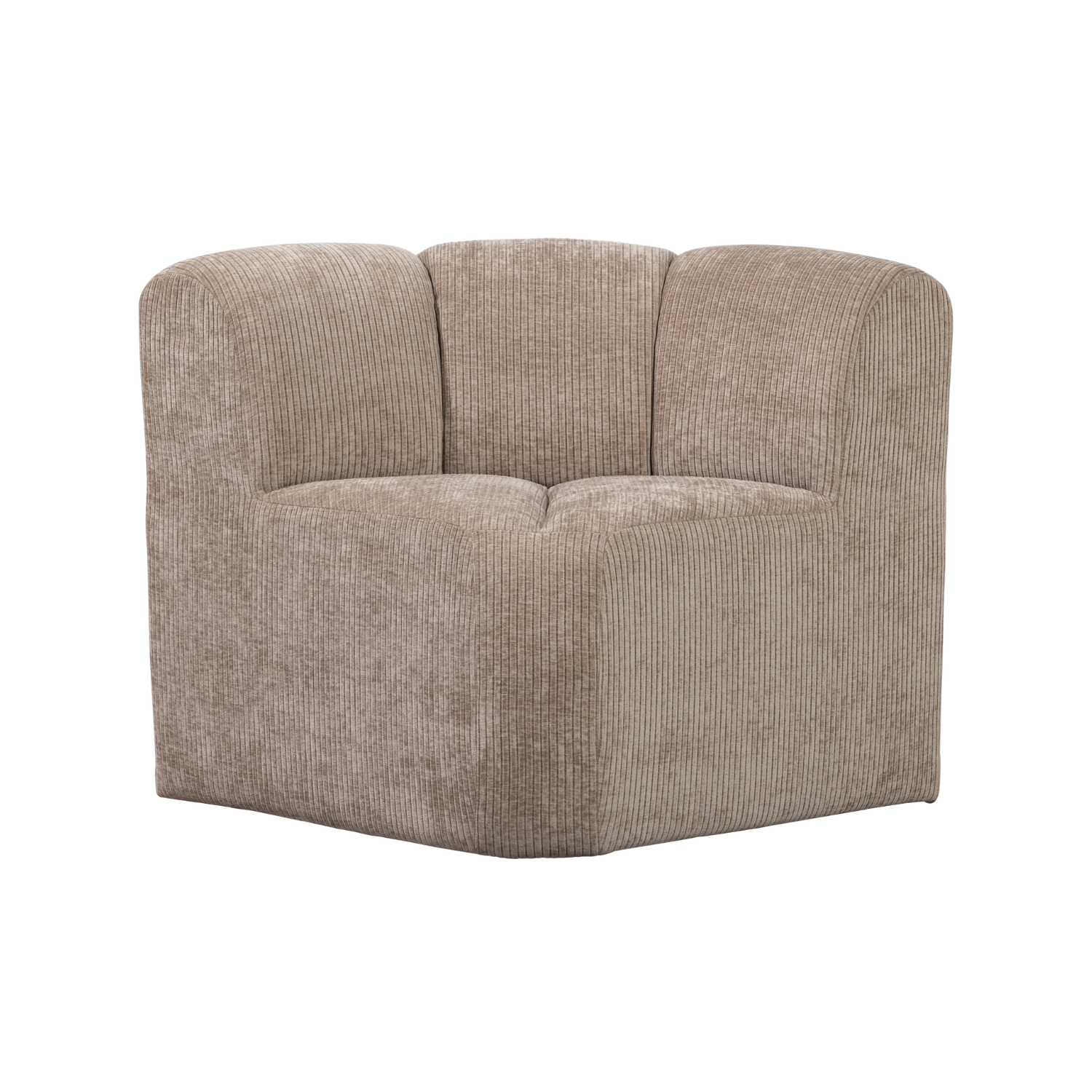 Sofa modułowa MOJO BENCH - element narożny piaskowy sztruks – Woood