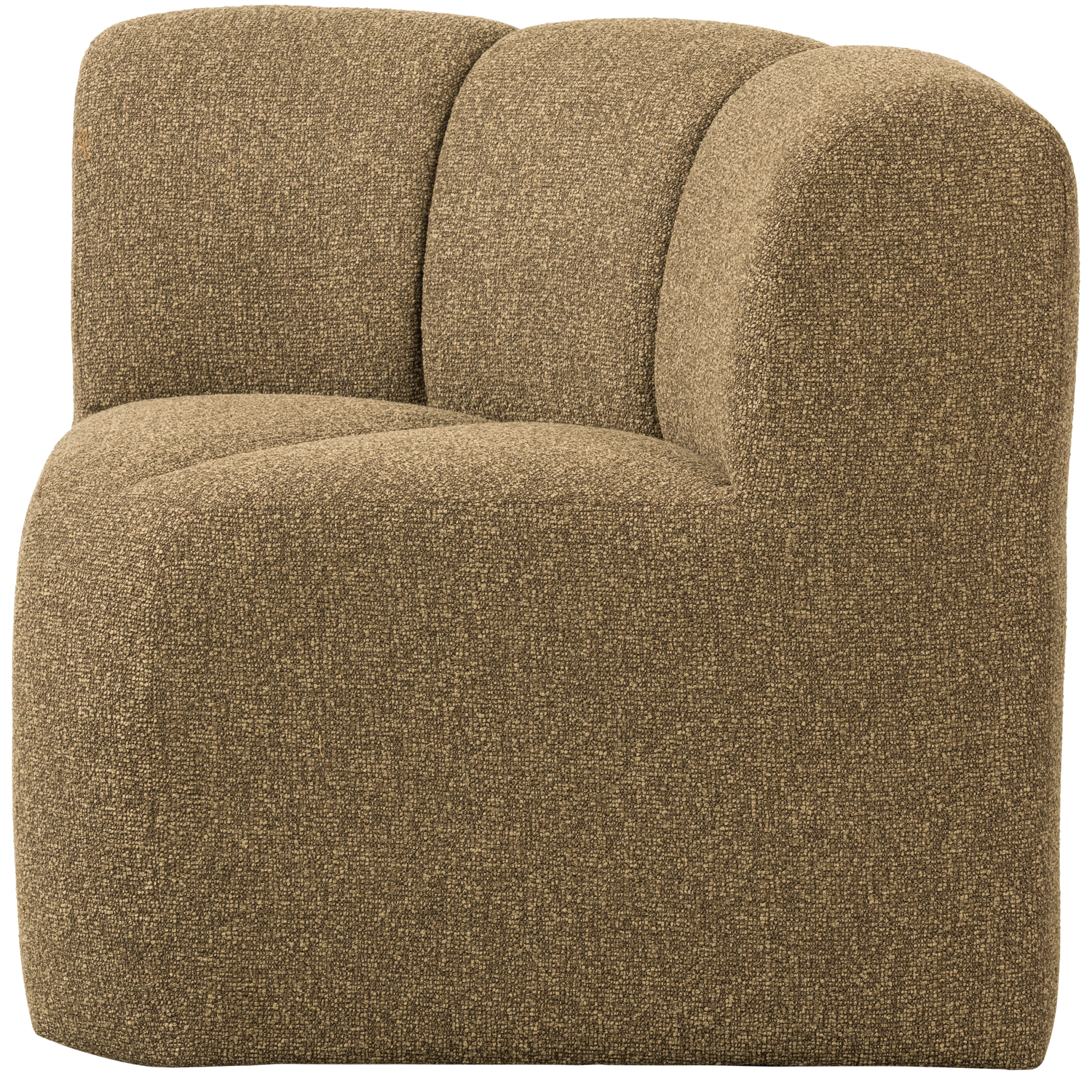 Sofa modułowa MOJO BENCH - element narożny miodowy melanż boucle – Woood