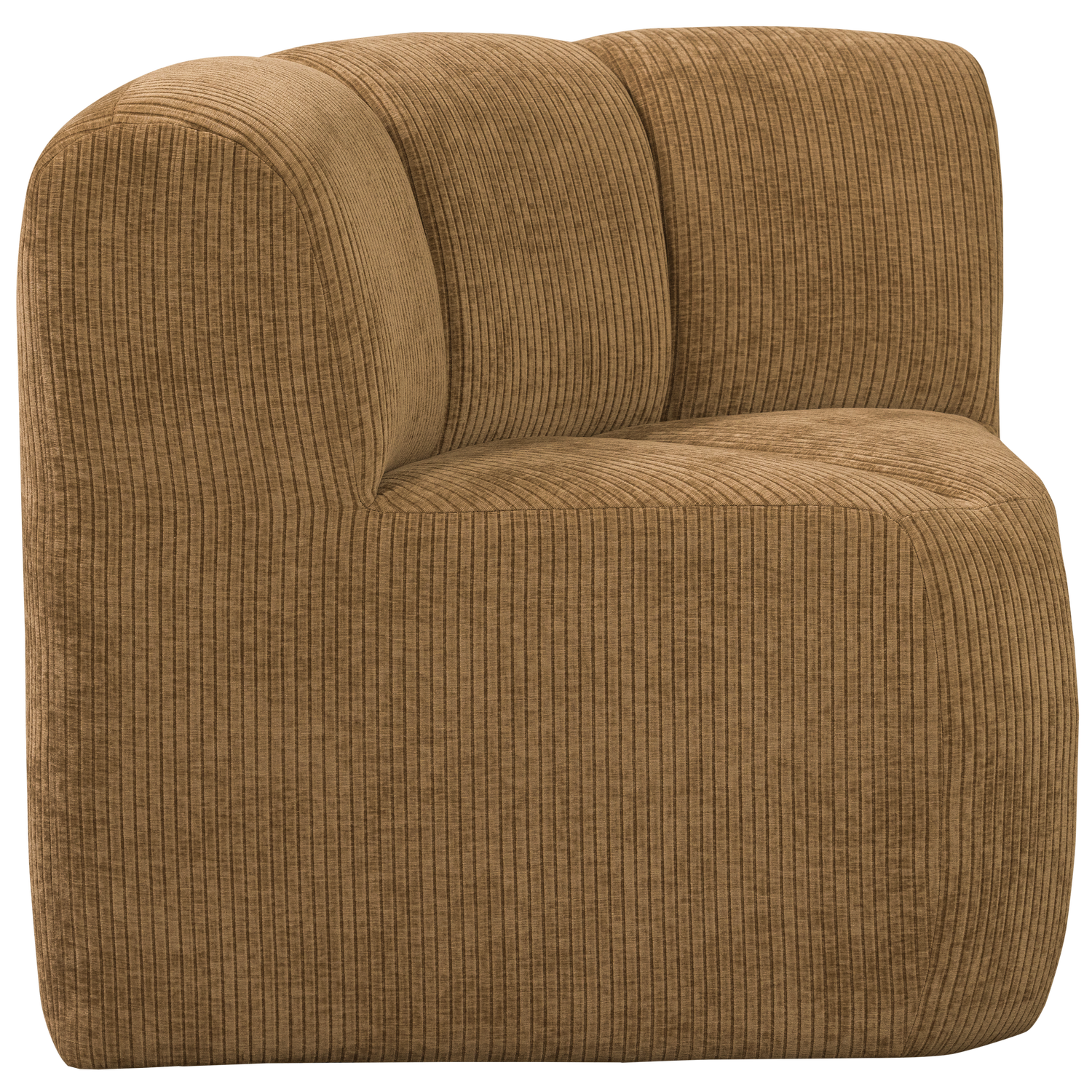 Sofa modułowa MOJO BENCH - element narożny miodowy sztruks – Woood
