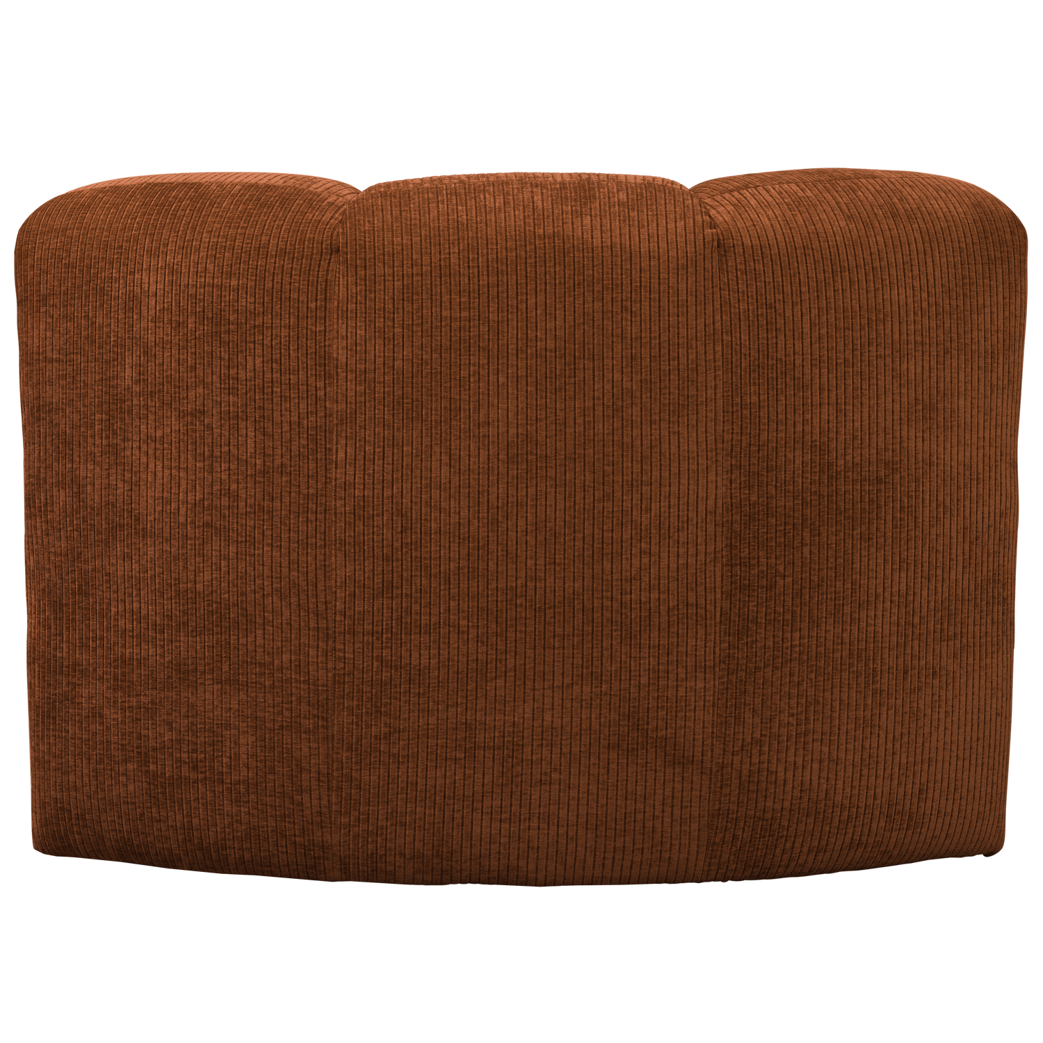 Sofa modułowa MOJO BENCH - element narożny rdzawy brązowy sztruks – Woood