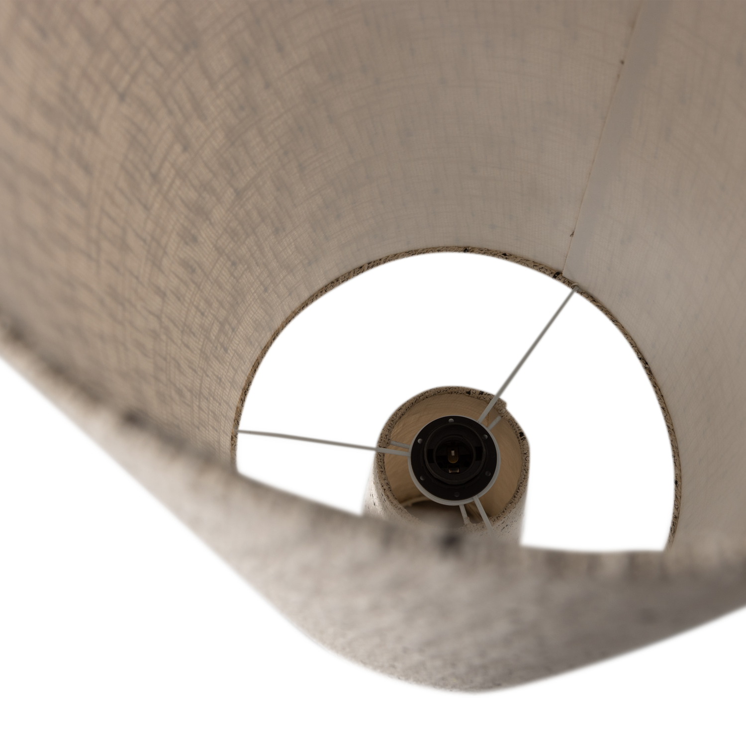 Stehlampe LOFT creme mit schwarzen Punkten