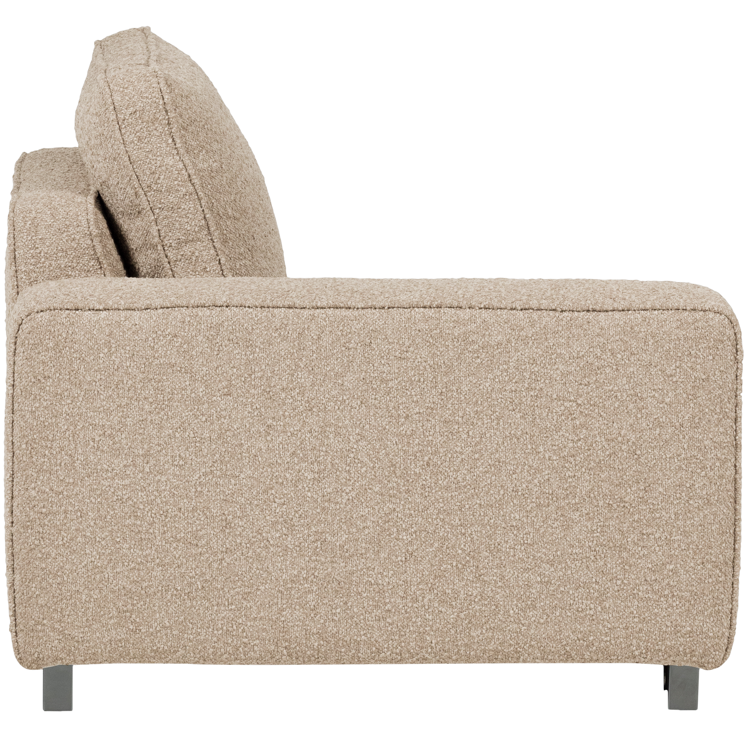 Sofa LAZY - moduł końcowy lewostronny piaskowy bouclé – Woood