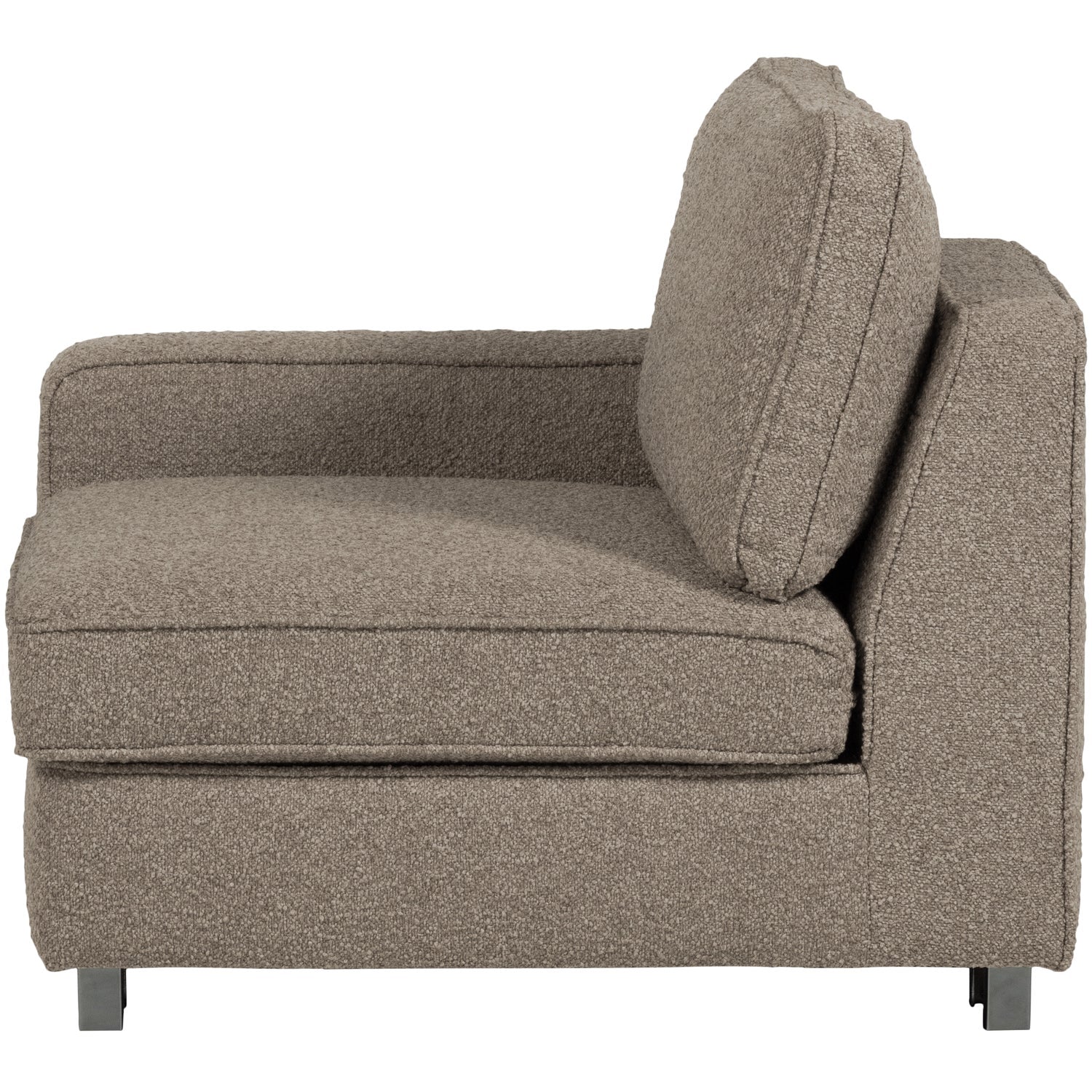 Sofa LAZY - Endmodul links beige Bouclé