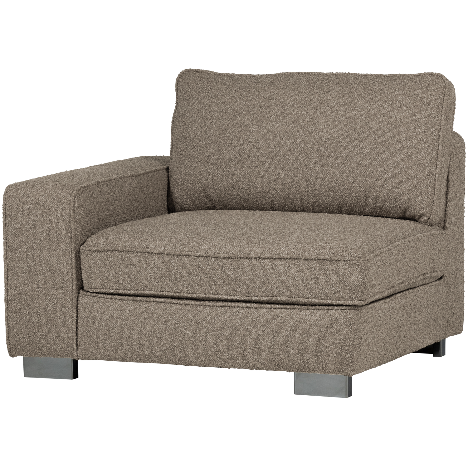 Sofa LAZY - Endmodul links beige Bouclé