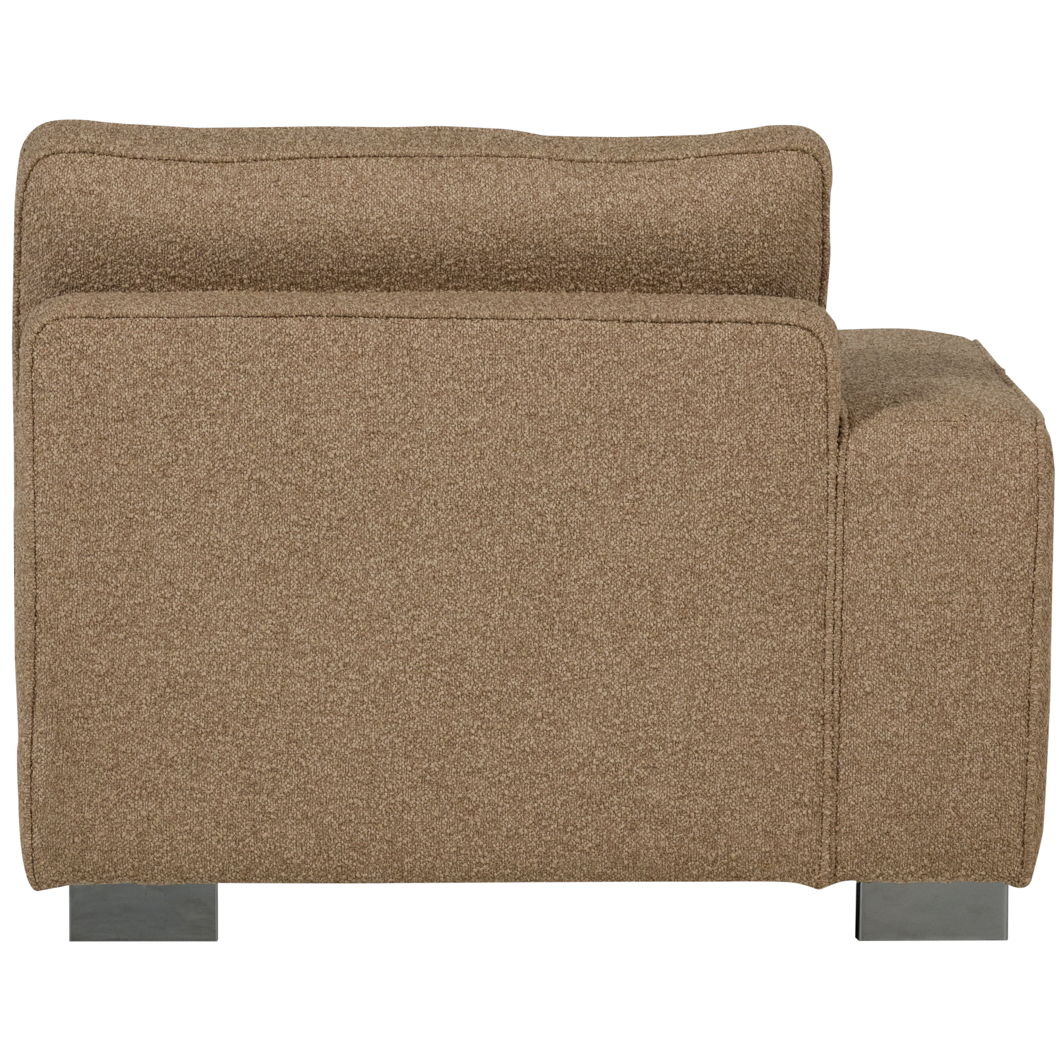 Sofa LAZY - moduł końcowy lewostronny brązowy bouclé – Woood
