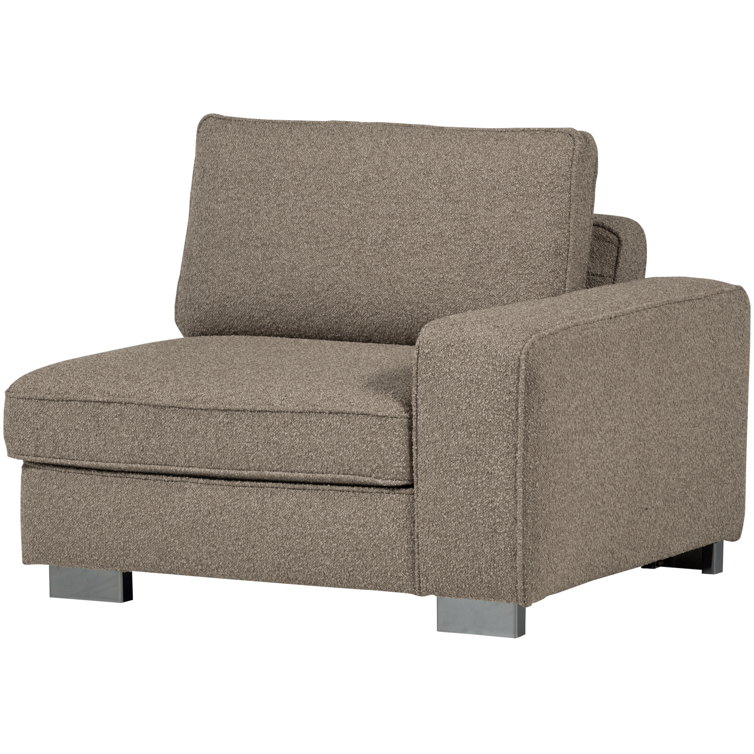 Sofa LAZY - Endmodul rechts beige Bouclé