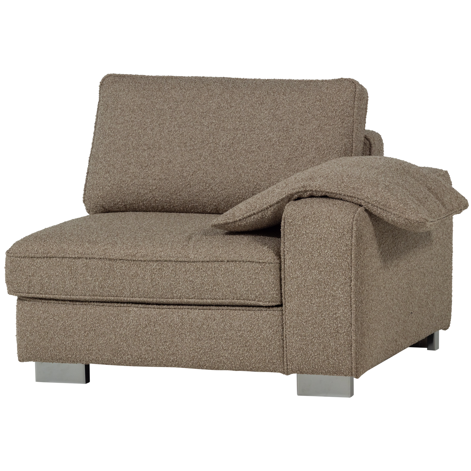 Sofa LAZY - Endmodul rechts beige Bouclé