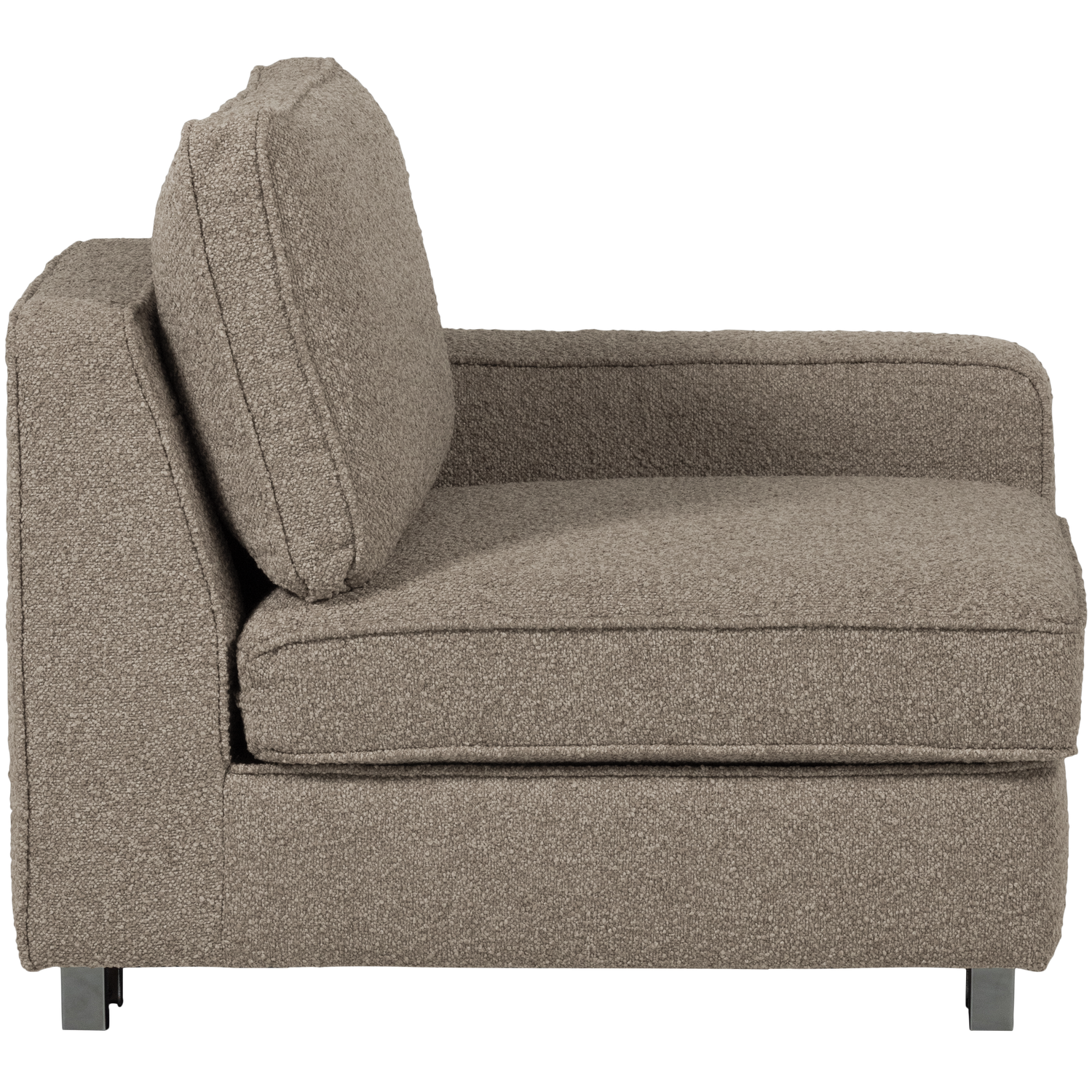 Sofa LAZY - Endmodul rechts beige Bouclé