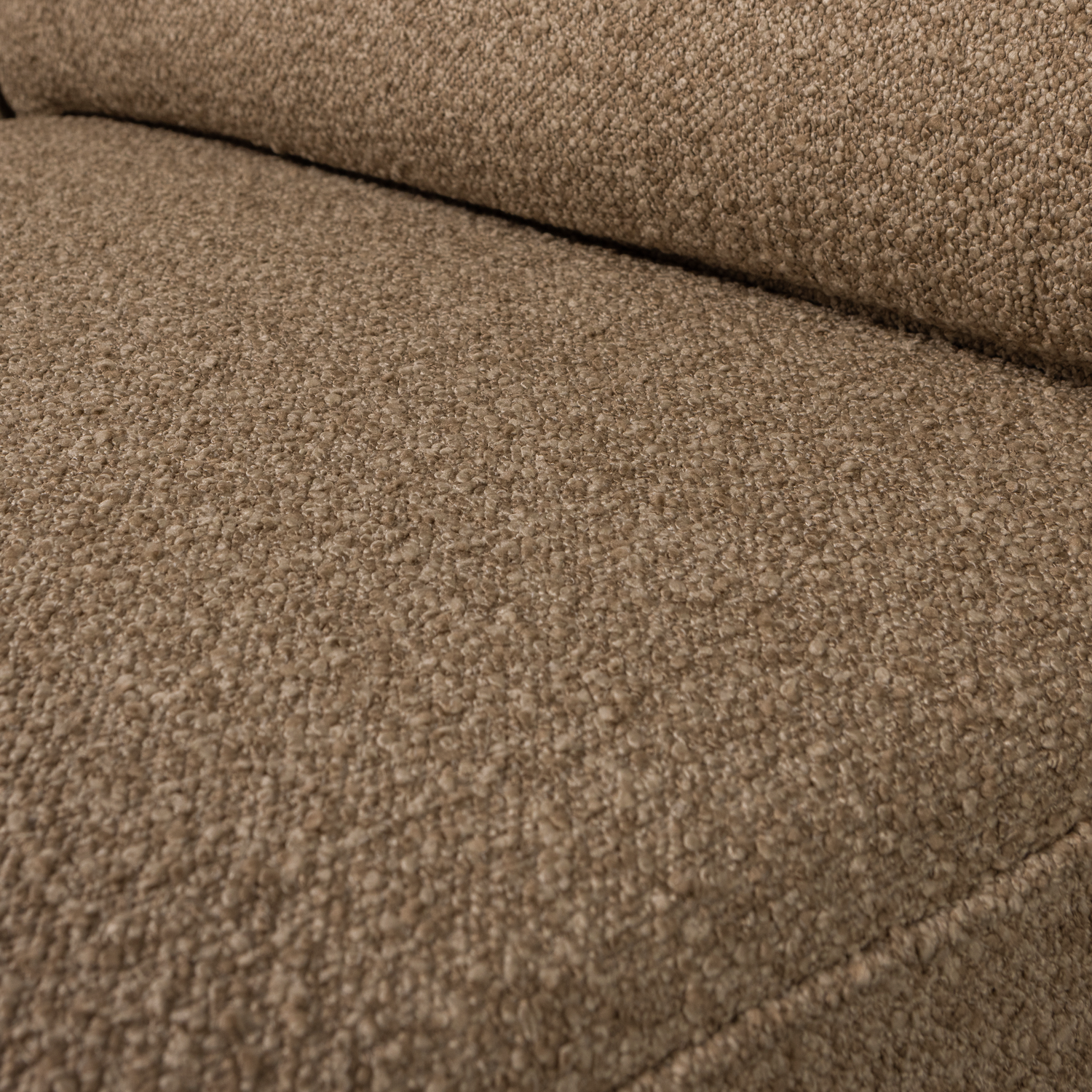 Sofa LAZY - moduł końcowy prawostronny brązowy bouclé – Woood
