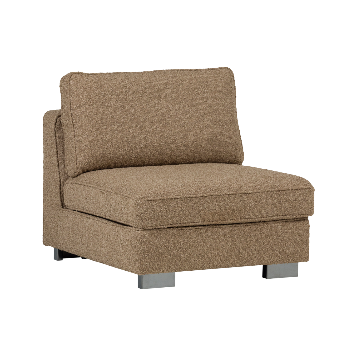 Sessel / Modul LAZY braun Bouclé