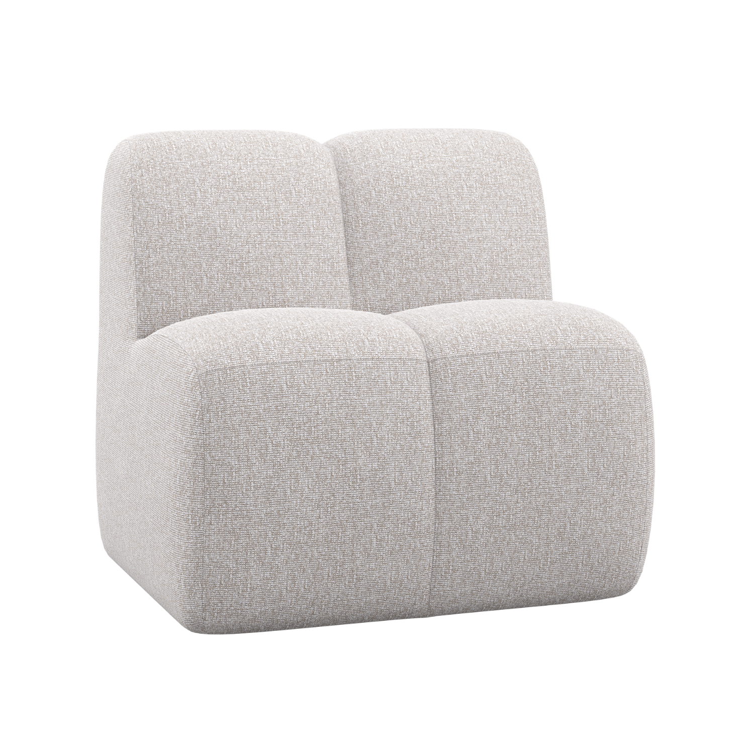 Sessel / Modul MOJO BENCH ecru Melange Boucle