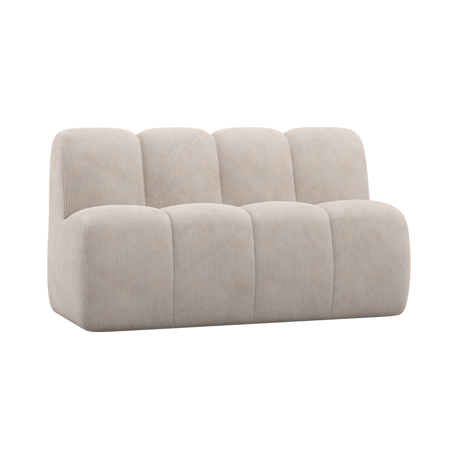 Sofa modułowa MOJO BENCH - element 3-osobowy ecru sztruks – Woood