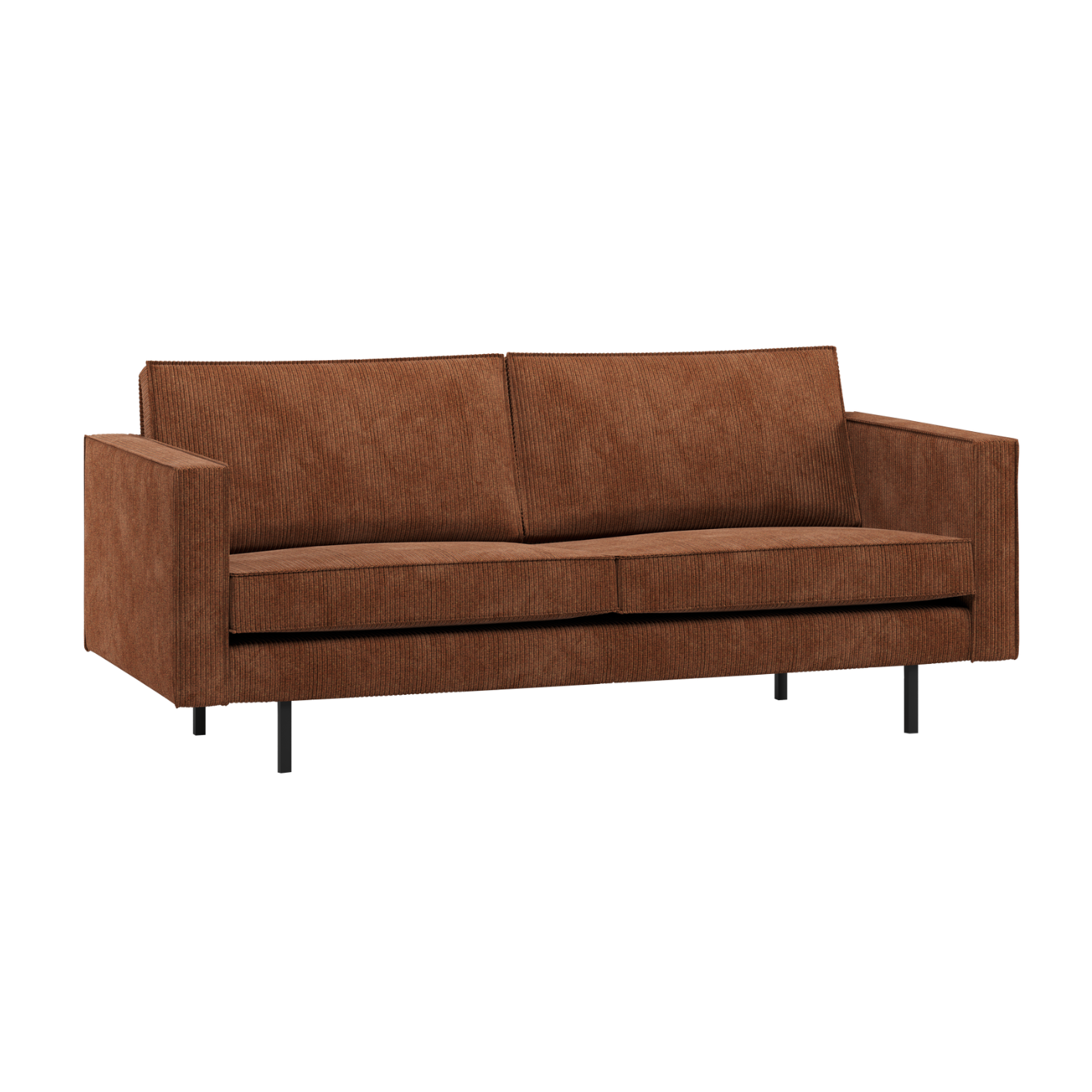 Sofa 2,5-sitzig RODEO rostbraun Cord