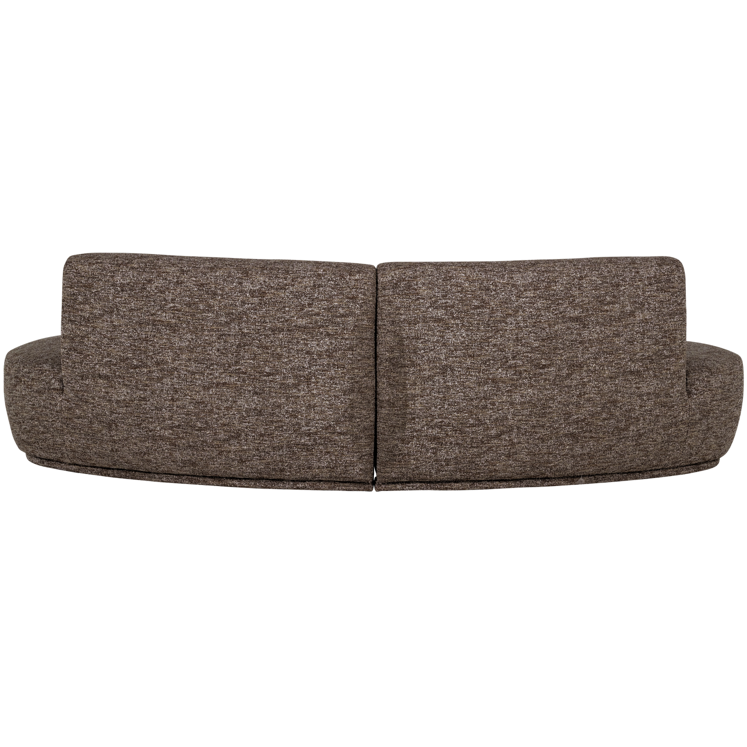 Sofa półokrągła 4-osobowa BATAVIER brązowy melanż – Woood