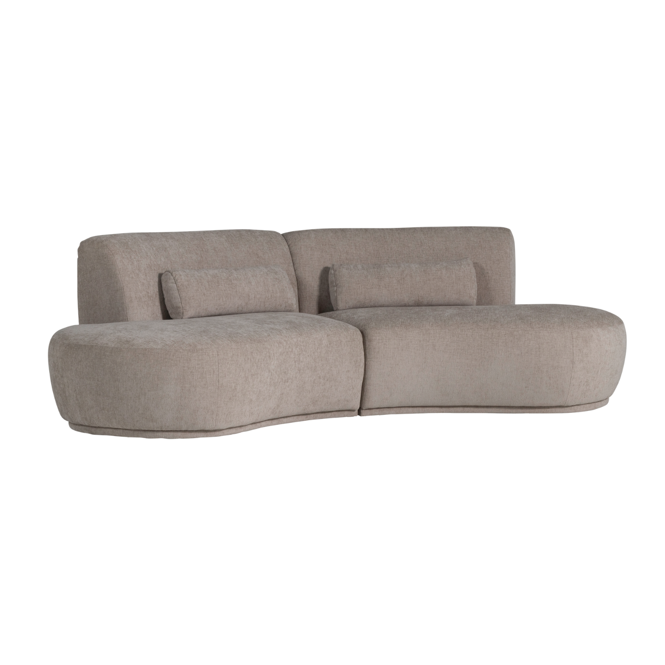 Sofa półokrągła 4-osobowa BATAVIER piaskowy – Woood