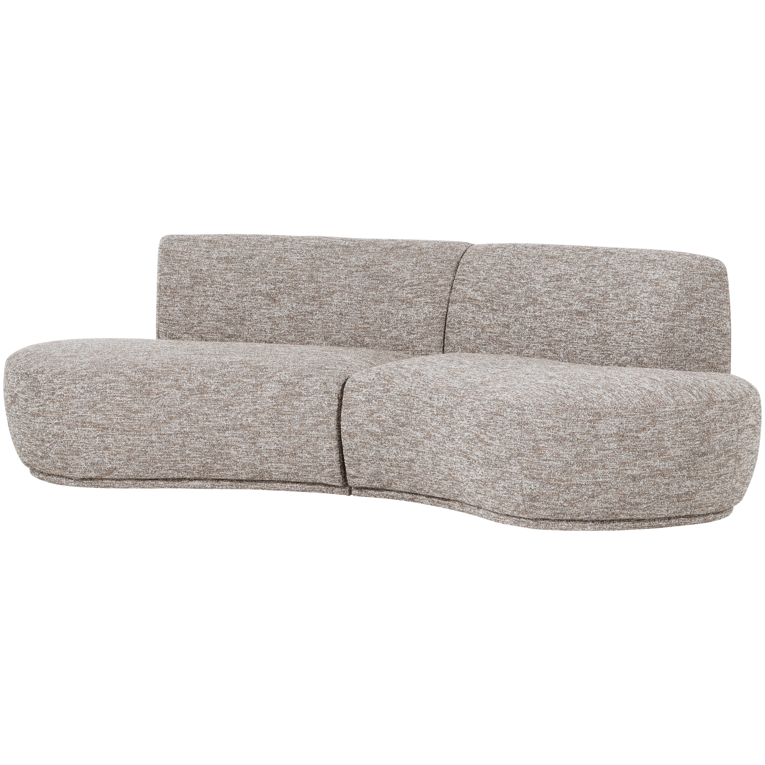 Sofa półokrągła 4-osobowa BATAVIER piaskowy melanż – Woood