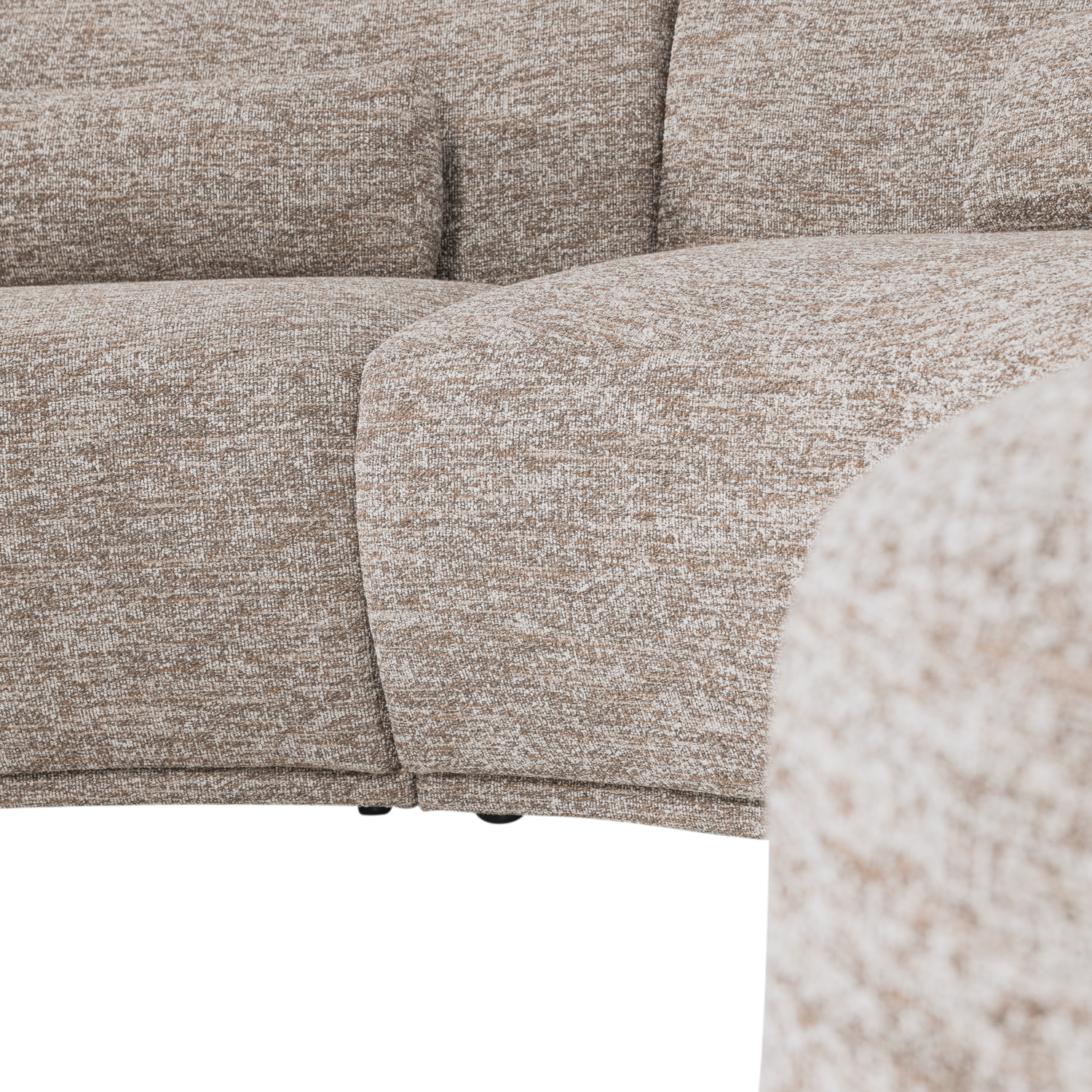 Batavier Sand Mélange Semi-Circular Sofa for 6