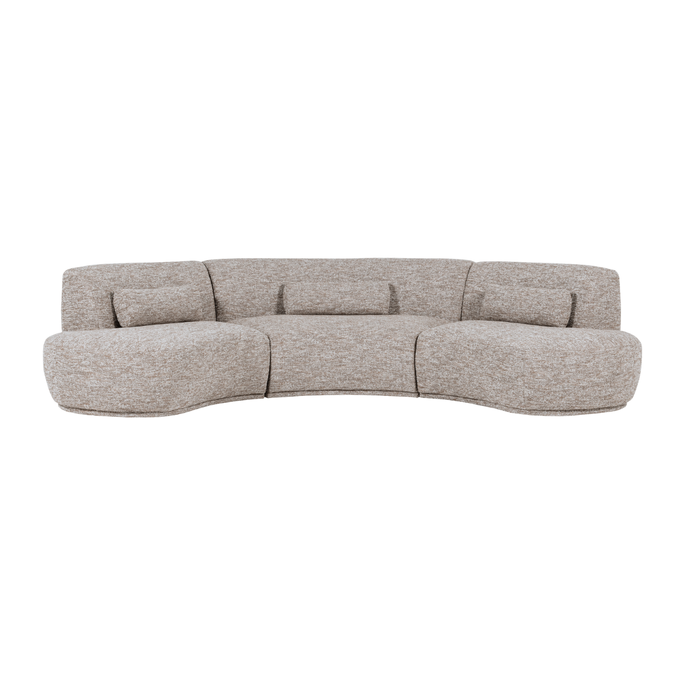 Batavier Sand Mélange Semi-Circular Sofa for 6