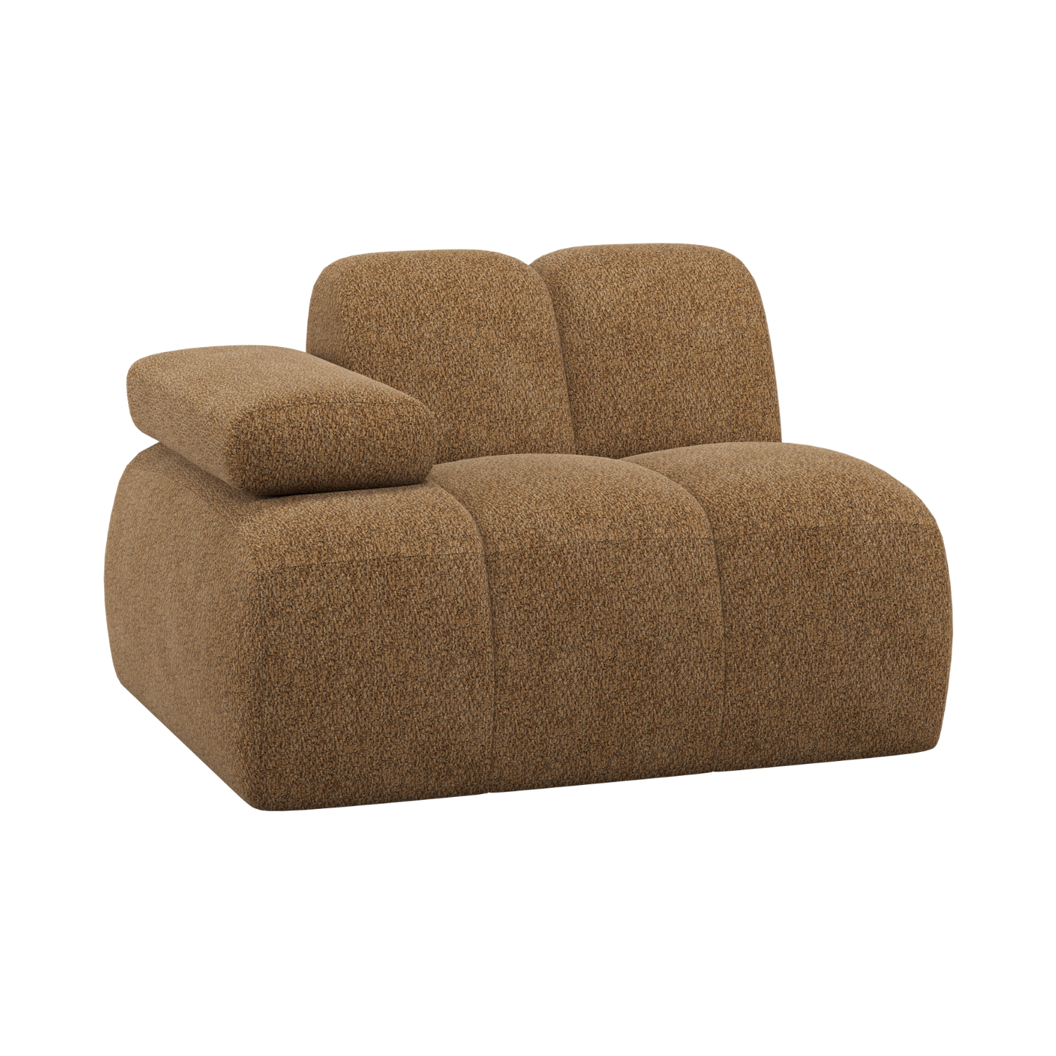 Sofa modułowa MOJO - element lewostronny miodowy baranek – Woood