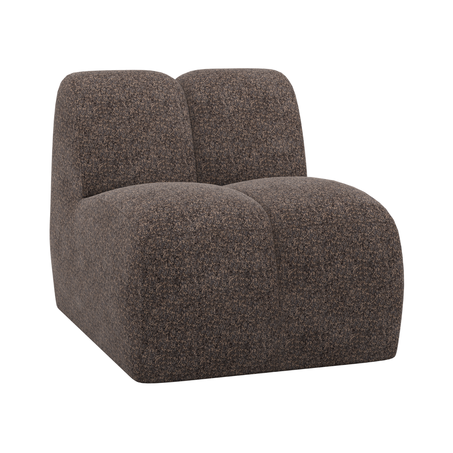 Sessel / Modul MOJO braun Schafwolle