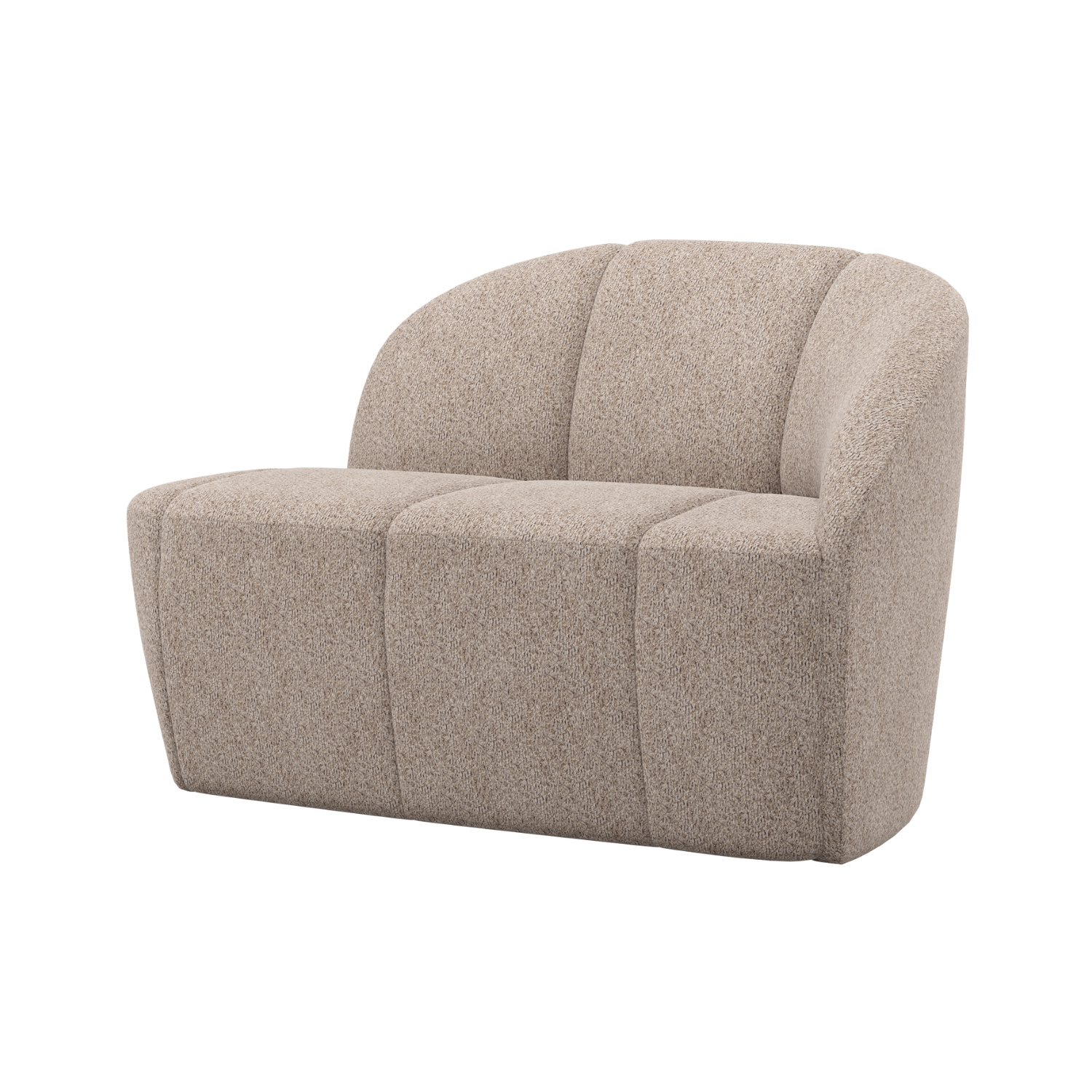 Sofa prawostronna 2-osobowa MOJO piaskowy baranek – Woood