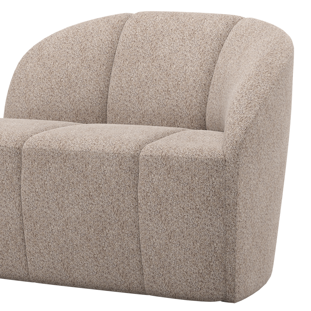 Sofa prawostronna 2-osobowa MOJO piaskowy baranek – Woood